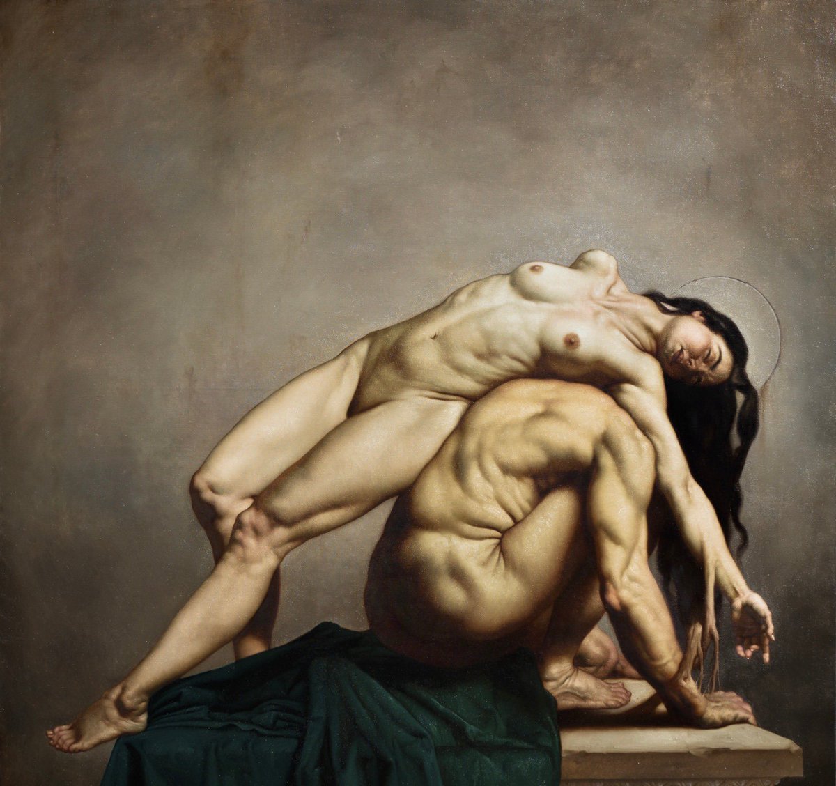 Lyre__'s tweet photo. Ve Art Miami 2020’de bir başyapıt! Caravaggio’nun çağdaş devamcısı Roberto Ferri ’den ‘Sonno di Rugiada’ (2020) https://t.co/DyxZJXxmdg #contemporaryart #caravaggio #liquidartsystem https://t.co/ru20XrDA7g