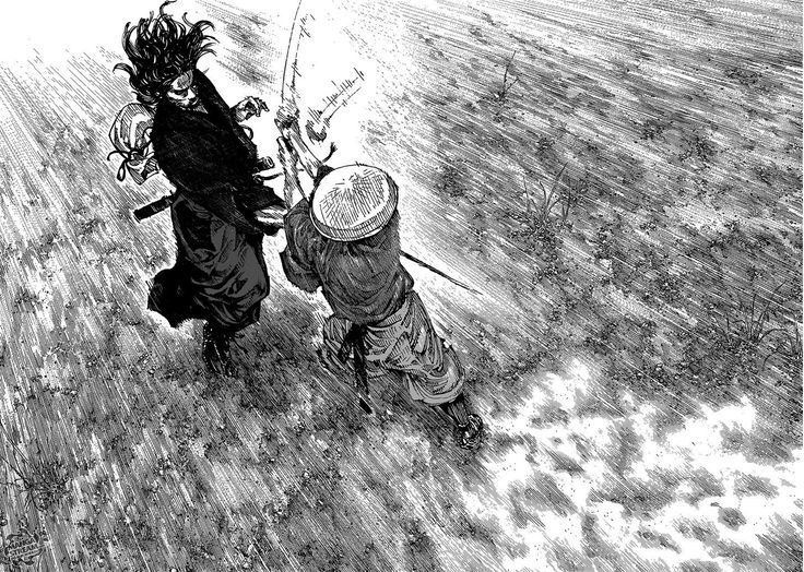 The Vagabond manga also has some amazing panels that are really inspiring 