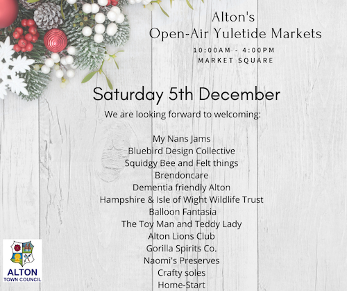Pop on down to Market Square between 10am - 4pm today. The following businesses and charities will be there.
Whilst you are in town why not do the MarmART Trail
#shoplocal #altonshoplocal #buylocal #marmarttrail