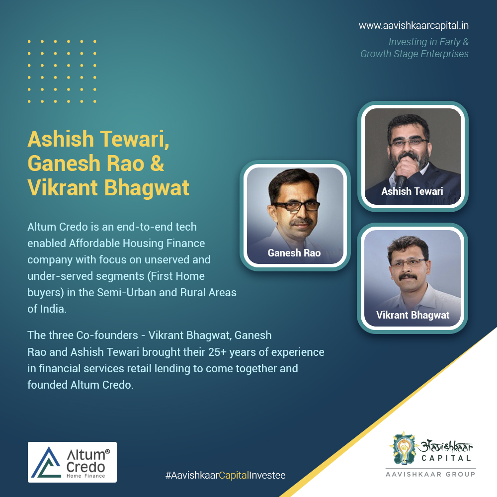 #InvesteeSpotlight, at <a href="/AavishkaarVC/">Aavishkaar Capital</a> brings to the fore the achievements of our #portfolio companies through the inspiring leaders

This week we showcase Altum Credo.

To know more about our #investments, visit aavishkaarcapital.in/portfolio

#AavishkaarCapitalInvestee