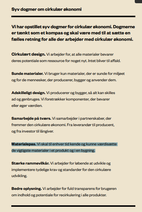 GODT at byggebranchen i DK nu for alvor rykker på #cirkulærøkonomi med placering af EU-komité herfor i Kbh. Der skal udvikles fælles standarder &amp; materialepas, hvilket vi i advisory board for CØ også pegede på som afgørende for en succesfuld omstilling bit.ly/3mI38zR