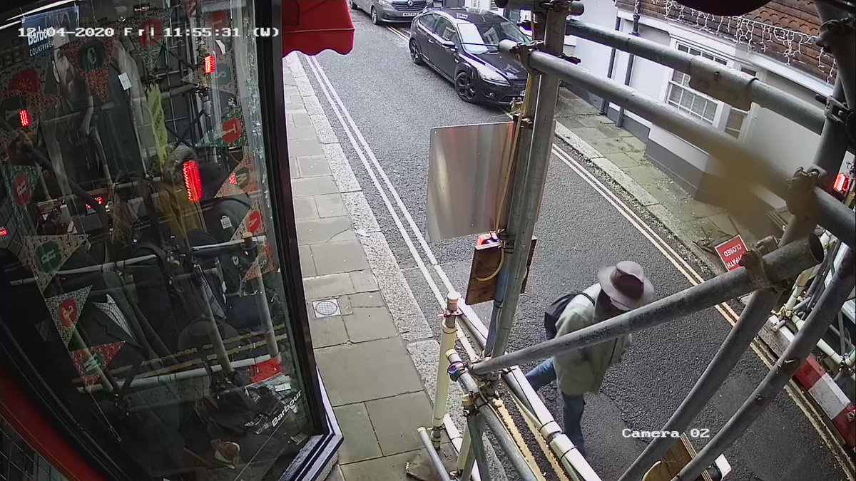 Beware a thief is on the prowel - this man has just stolen a coat from our shop in #Rye, please share.