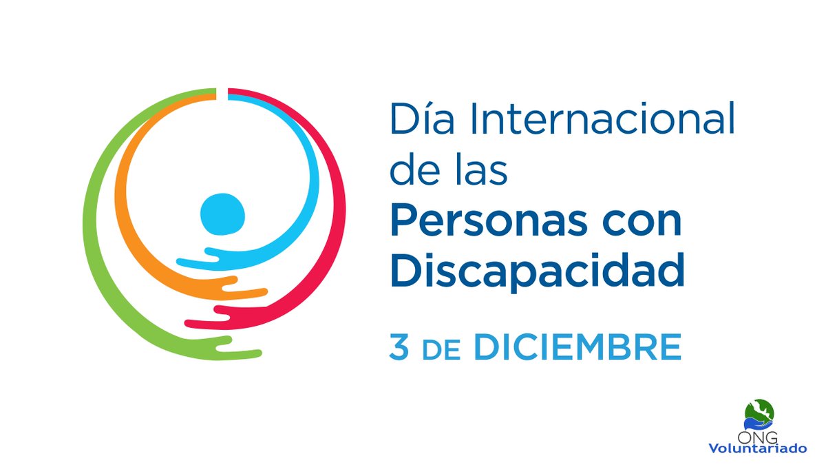 ONGVoluntariado (@ongvoluntariad) on Twitter photo Hoy, 3 de Diciembre, se celebra el día Internacional de personas con discapacidad, con la finalidad de promover los derechos de igualdad, bienestar e integración de todas las personas en cualquier ámbito de nuestra sociedad y concienciar sobre su situación. Hoy, 3 de Diciembre, se celebra el día Internacional de personas con discapacidad, con la finalidad de promover los derechos de igualdad, bienestar e integración de todas las personas en cualquier ámbito de nuestra sociedad y concienciar sobre su situación.