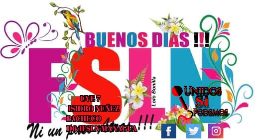 D6UT7's tweet photo. BUENOS DIAS #Nicaragua FELIS VIERNES  A tod@s 
Levántate, alguien ahí fuera ha preguntado por ti. ¡Se llama felicidad y te va a regalar un dia genial!

#Nicaragua 🇳🇮  #DanielMiPresidente2021 #UnidosEnVictorias https://t.co/IkBEWn8oXT
