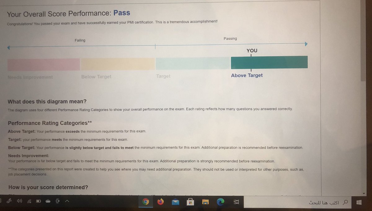 السلام عليكم مساكم الله بالخير ، اسف على الانقطاع عن الحساب لفترة لكن كنت مشغول بالتحضير لاختبار PMP من معهد PMI والحمدلله اجتزت الاختبار ب above target