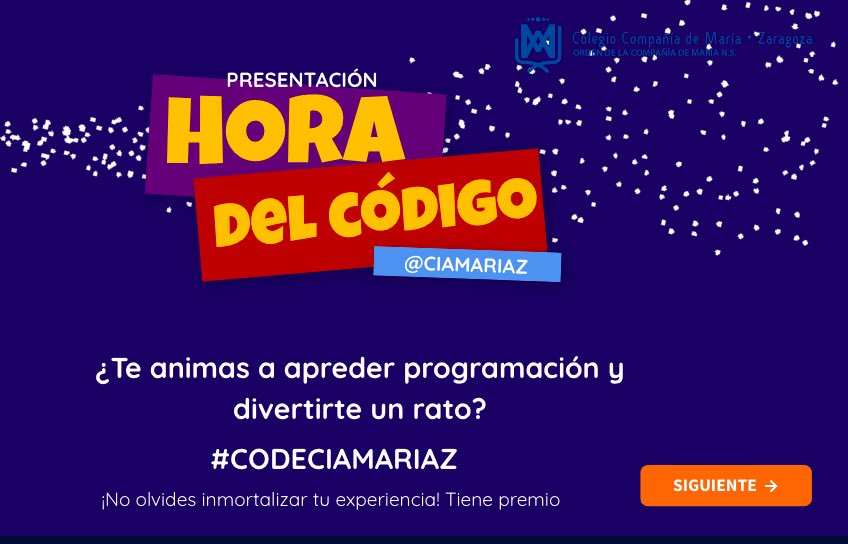 ciamariaz's tweet photo. "La Hora del código", Disney, Minecraft, Ciencia Ficción, Star Wars... Accede online, del 4 al 11 de diciembre. Te animamos a que escojas la actividad que más te guste y aprendas a programar. Hazte una foto y compártela #codeciamariaz 
https://t.co/1MRskIMikY https://t.co/jz3DhoiPAP