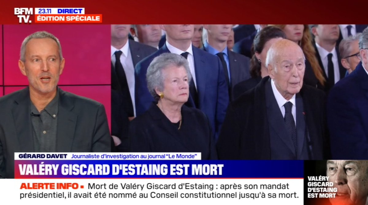 Vincent Trémolet de Villers : “Ceux qui avaient entre 18 et 30 ans disent que les années Giscard étaient les plus belles années.” Gérard Davet : “Il y a beaucoup de nostalgiques de Giscard.” Ou de leur jeunesse.