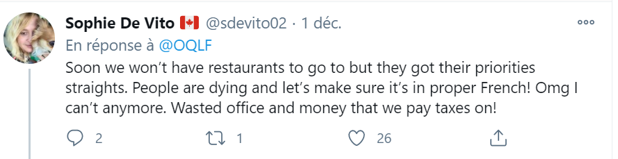 fredericpierre's tweet photo. @DMacpGaz @kick1972 "lesquels ?"

Don, since it looks hard for you to read the comments under the OQLF's tweet, here are a few that will answer your "Lesquels".

Maybe after you take time to read them, you might change your "#anglobashing" hashtag to #frenchbashing. https://t.co/juOtyQDugL
