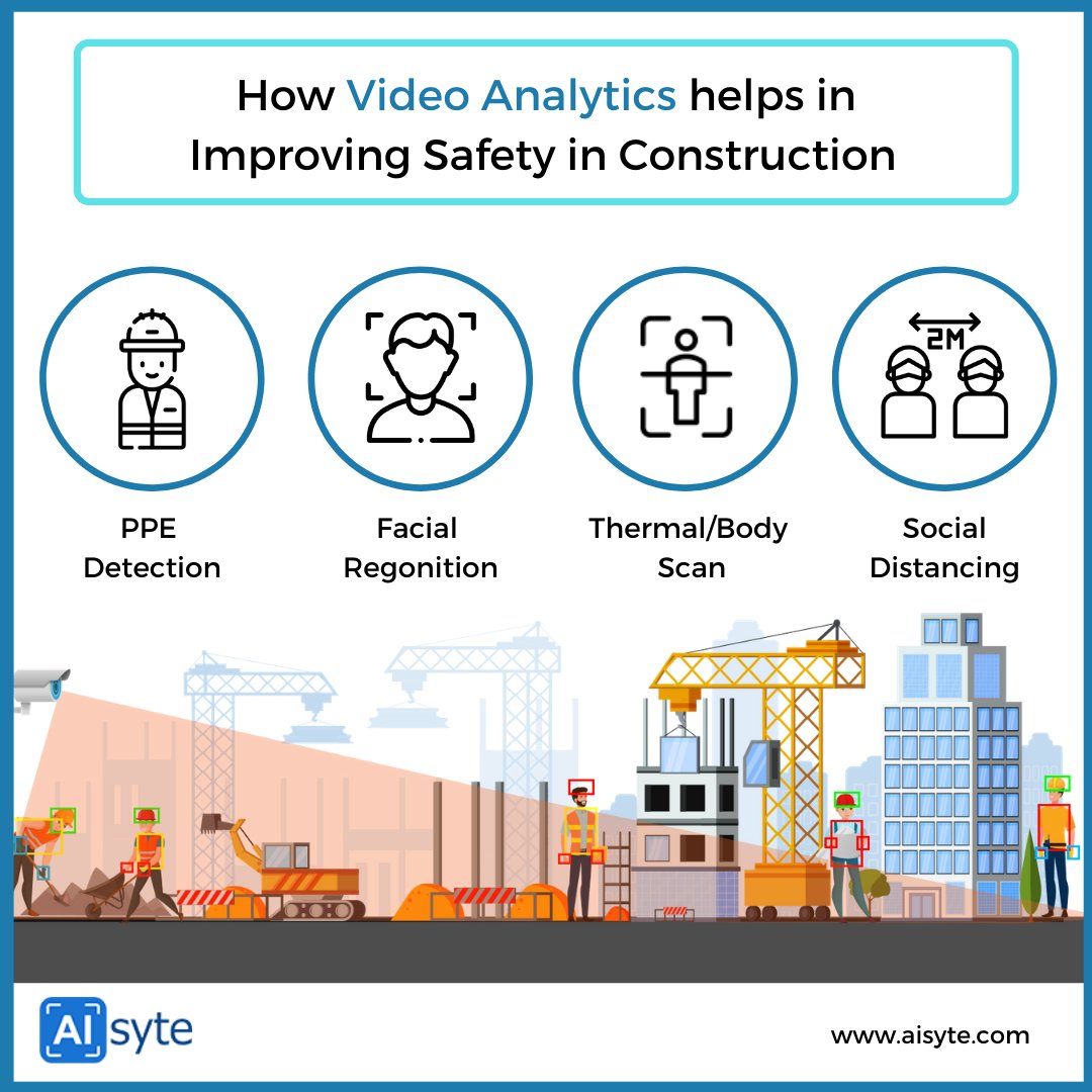 ai_syte's tweet photo. Use intelligent video analytics system to make your construction sites safer by having real time alerts on any non-compliance detected. 

Visit and download https://t.co/C11pR5j15D today.

#Aisyte #artificialintelligence #AI #MachineLearning #deeplearning #safetydetection https://t.co/0Nh1li0Dls