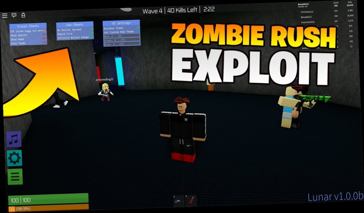 Roblox Zombie Rush Hack Script Pastebin - aimbot gun game roblox script pastebin