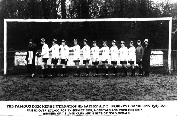 The ban appeared to be a knee-jerk reaction to the popularity of the women’s game. Following the forced hiatus of the Football League during WWI, teams like Dick Kerr’s Ladies were attracting massive crowds while raising large amounts of money for charity.