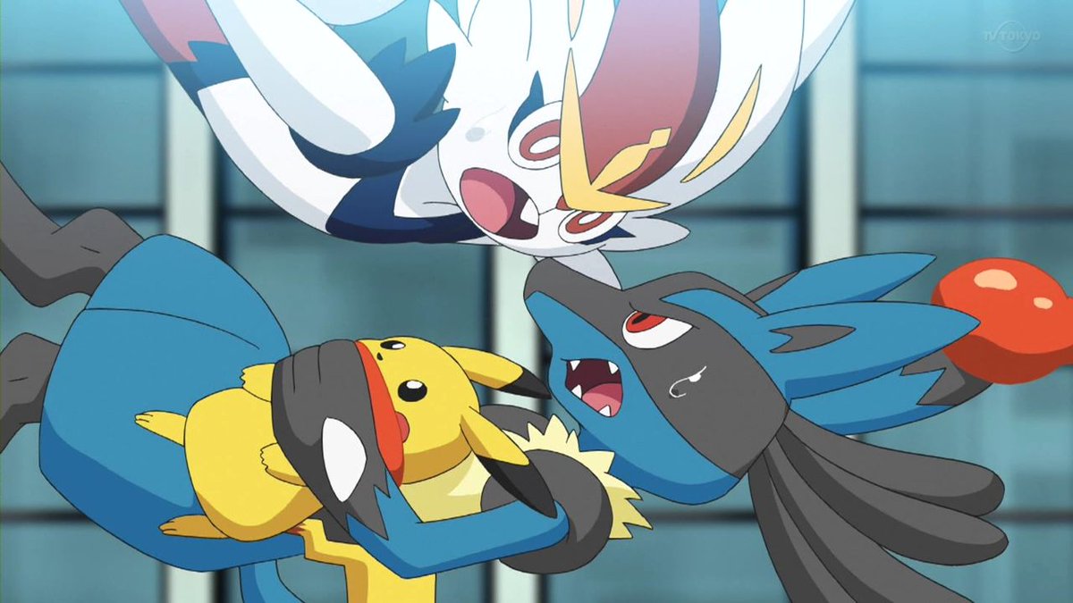 ぽけりん ポケモンまとめ アニポケ新無印48話感想 エースバーンとルカリオの凸凹コンビwww ほぼほぼピカチュウ危機一髪 T Co Huzbmkr051 ポケモン