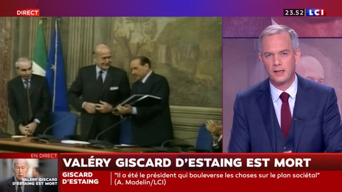 Julien Arnaud : “Roselyne Bachelot, il y a des concordances entre son côté disruptif dans la majorité de la droite et le parcours de Giscard.” Comme Le Maire ou Darmanin, elle est passée de Sarkozy à Macron (via LCI), c’est vous dire sa capacité de disruption.