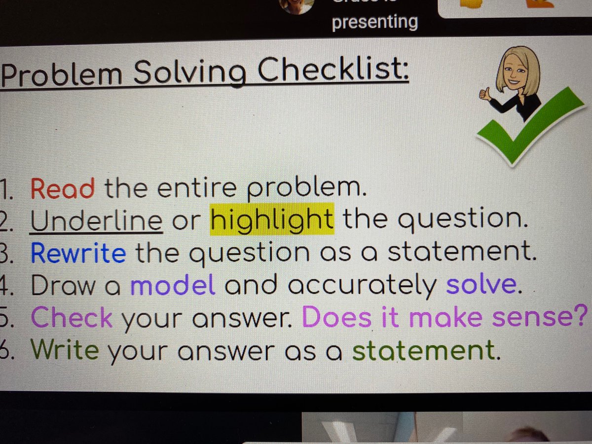kimvermerris's tweet image. Teachers utilizing the Math Problem Solving checklist with students! @PHESGrade2 #phespride #aacpsawesome