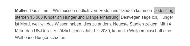 Die Maßnahmen zur Bewältigung der Pandemie befeuern #Armut, #Hunger und #Mangelernährung. Insbesondere, weil Jobs im #Tourismus wegfallen.
Bundesentwicklungshilfeminister Müller: