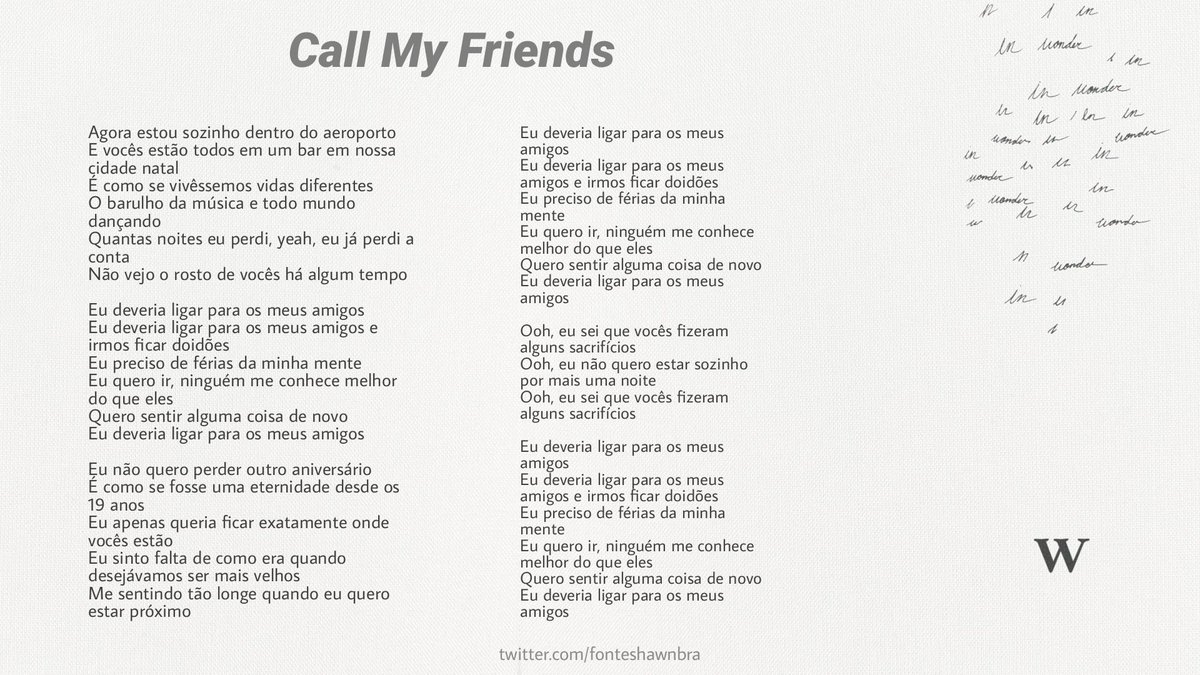FonteShawnBRA's tweet photo. #CallMyFriends https://t.co/MBFTMnuaS9