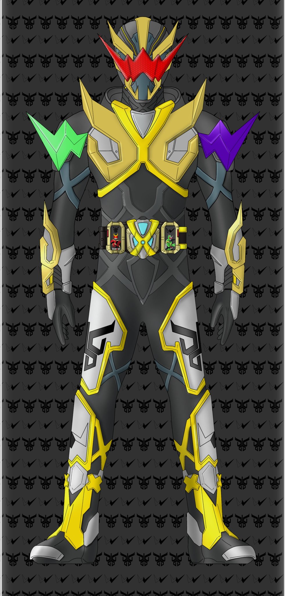 からふるいろ 仮面ライダークロス レジェンドエックス ライダーエンブレム をクロスドライバーにセットして変身 カラフル画集 からふるいろ 仮面ライダークロス レジェンドエックス ライダーエンブレム をクロスドライバーにセットして変身 カラフル画集