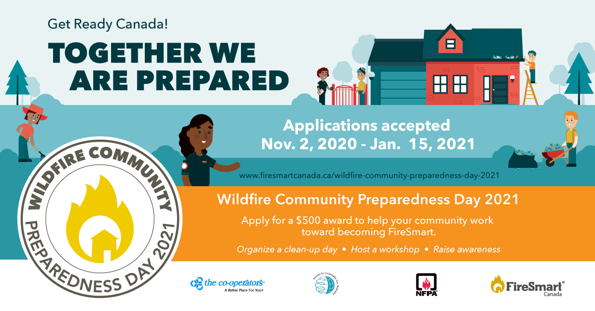LauraKingNFPA's tweet image. Tagging N.S. folks! @FireSmartCanada is looking for applications for #WildfirePrepDay from every province and territory! If you experience wildfire, brush fires, even grass fires, education is critical. Apply for $500 to help make your region #FireSmart!
bit.ly/WildfirePrepDa…