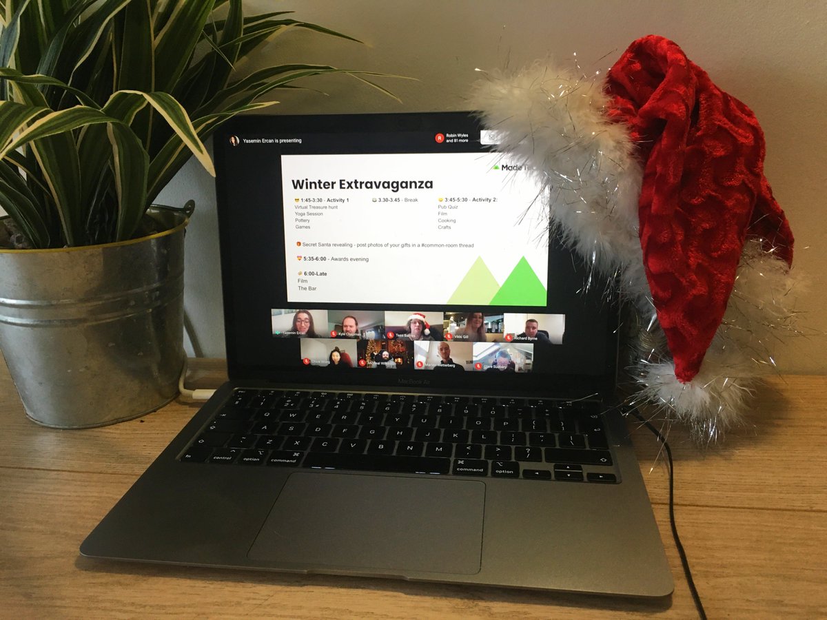 madetech's tweet photo. Today is our remote #MadeTechWinterExtravaganza! Our Culture and Happiness team have been working hard to make the celebration inclusive and varied with lots of activities including yoga, cooking, a pub quiz and much more. Stay tuned for more sneak peeks of the celebration! https://t.co/lk5vQ0bC7g