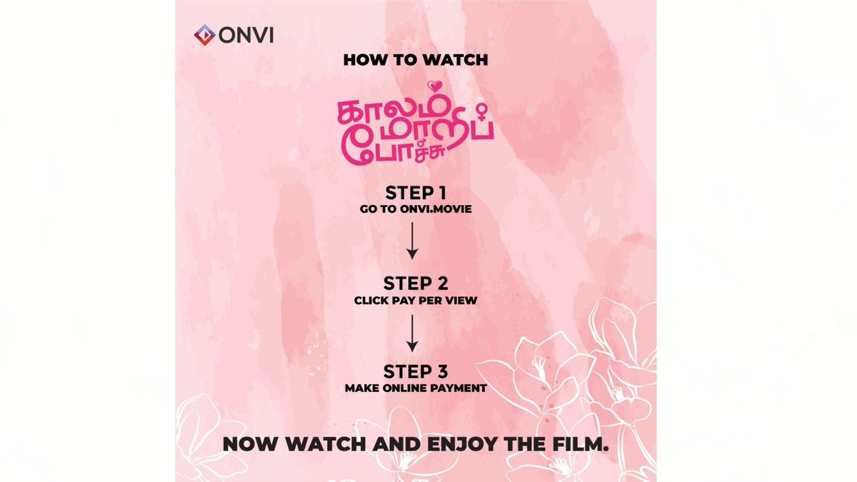 onviofficial's tweet photo. How to Watch?🤔 Kaalam Maari Pochu
#kaalamMariPochu #kmpononvi #onvimovie https://t.co/iMrw84JrCV