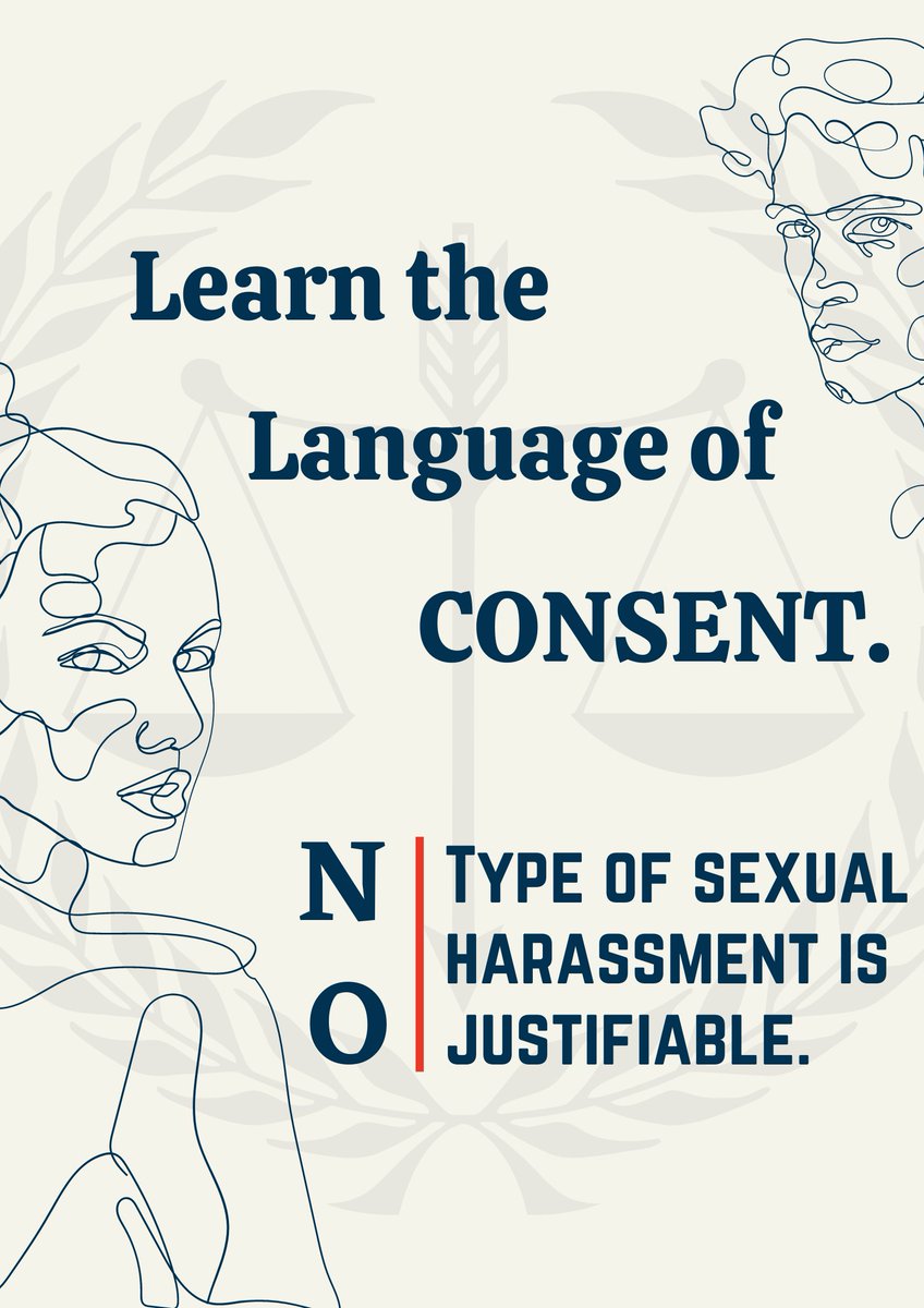 The absence of 'no' does not mean 'yes' at all. Full stop for sexual harassment!

#SexualHarassmentAwareness
#XUSHS_DFSA 
#11TacquetB