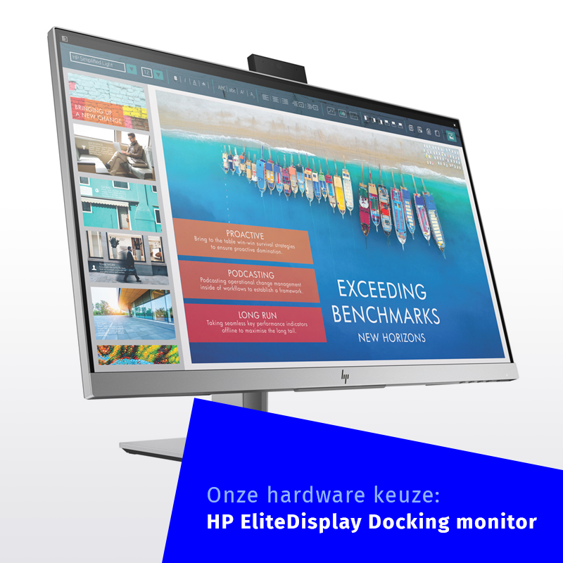 Onze ICT-experts hebben de beste hardware uitgezocht om comfortabel mobiel te werken.

Vandaag in de spotlight: De HP EliteDisplay Docking monitor.  Geen losse kabels en adapters meer nodig. Jouw laptop is met één kabel op alles aangelosten. 

Meer weten? >digizijn.nl/ict
