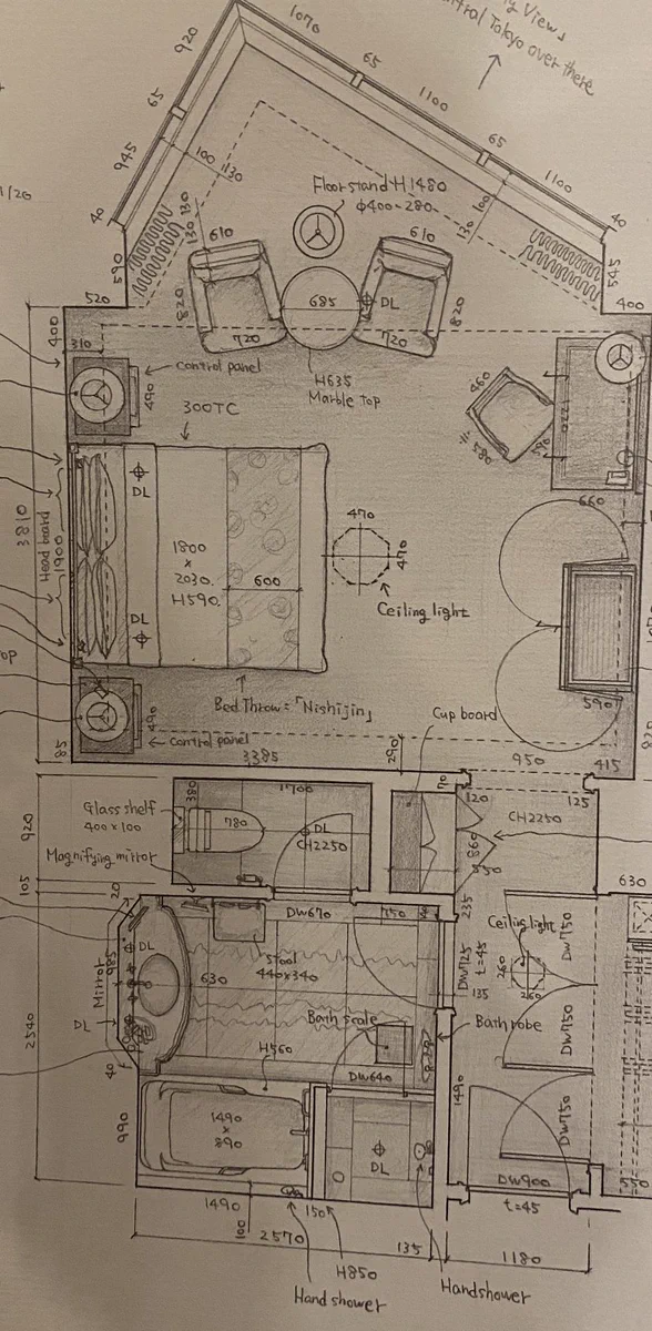 趣味にしてはクオリティ高い！ホテルが好きすぎる人の書いた間取り図が素晴らしい