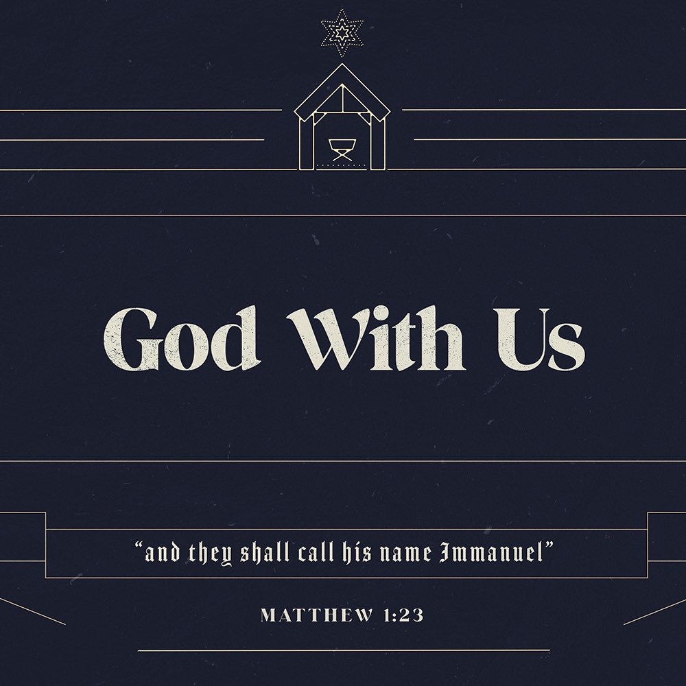 Join us each Sunday in the month of December as we discover hope in God's name--#Emmanuel: God with Us. Jesus’s birth is a powerful display of God’s faithfulness to bring peace, hope, healing, and life to a lost and dying world. #Matthew123