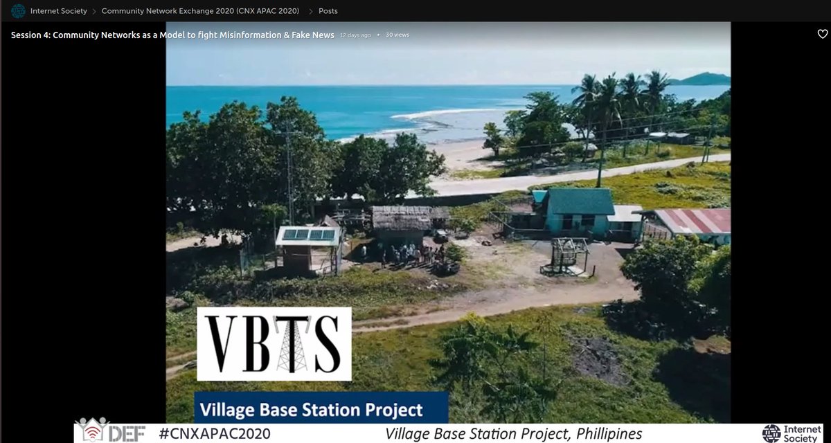 pcari_vbts's tweet photo. @pcari_vbts has been featured in Community Network Exchange 2020 (#cnxapac2020) as part of "Voices from the Community", a series of short videos from Asia Pacific where community networks are deployed. This year's theme is "Meaningful Access with Community Networks". https://t.co/fSgXPouM8R