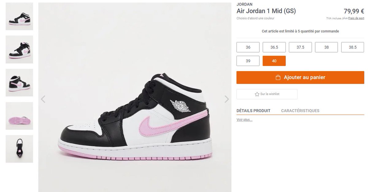 snipes air jordan 1 mid