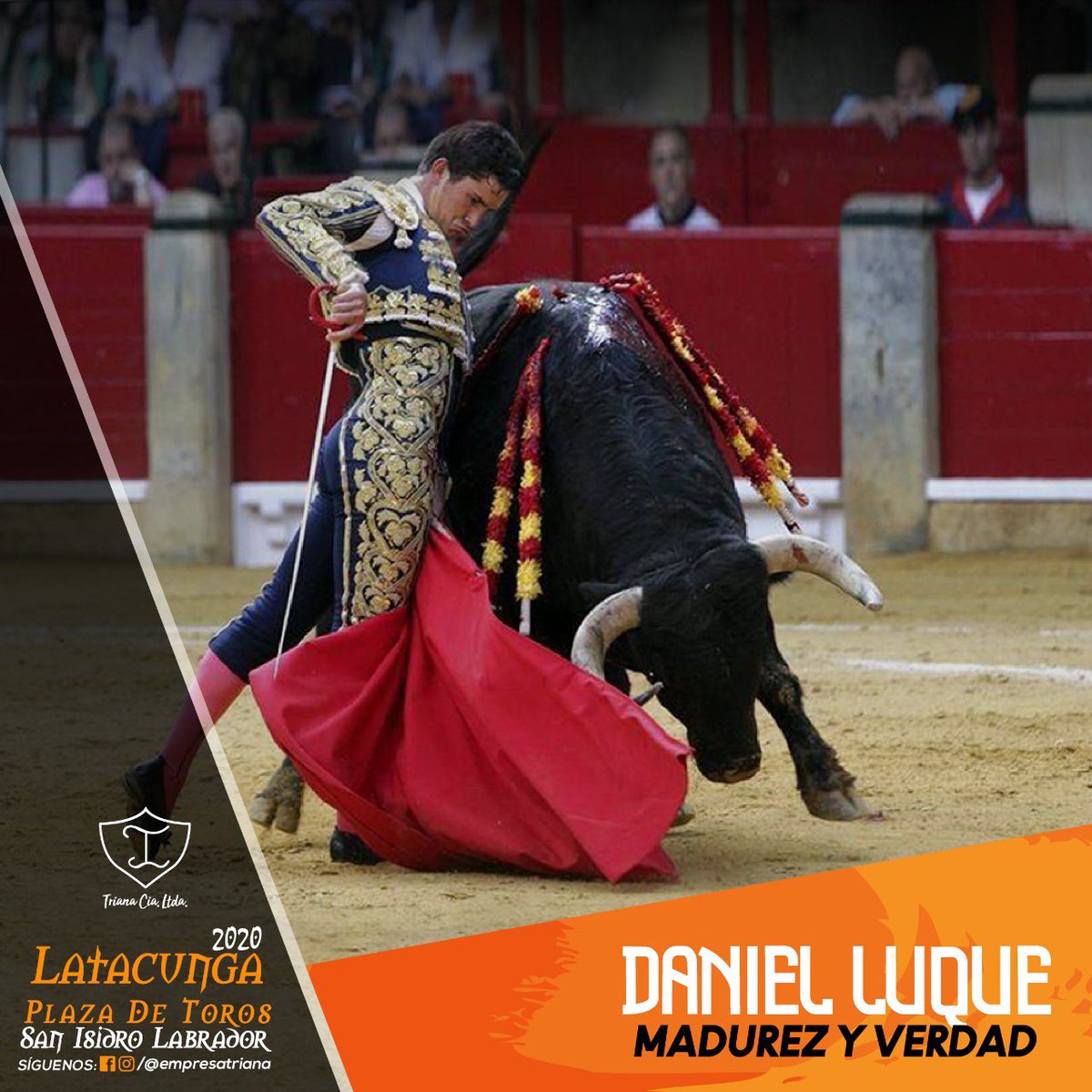 Clase, mando y expresión. Daniel Luque, 5 de diciembre 12:30, Plaza de Toros San Isidro Labrador. ⁣⁣⁣⁣#Latacunga2020 
⁣⁣⁣⁣⁣
Entradas ya a la venta.⁣⁣⁣⁣
Puntos de venta: Taquillas de la plaza, Swissötel y ticketshow.com.ec⁣
⁣⁣
#sialostoros #ecuadortaurino