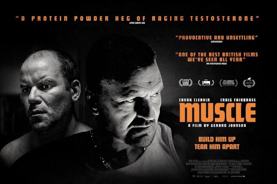 RaineyBurroughs's tweet photo. The day has arrived our movie ‘Muscle’ is now released available to view at various cinemas & VOD including Amazon Prime! 💪🏽 @JohnsonGerard @CavanClerkin @craigfairbrass @pollymobz #musclemovie #4stars #getwatching #makingmovies🎬 https://t.co/mXt12ysL0g