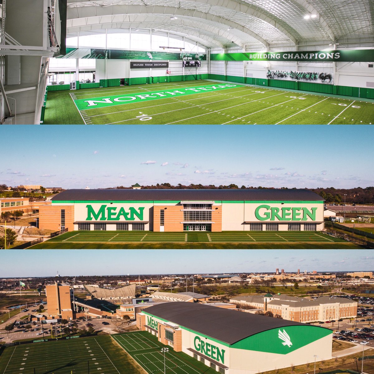 GroupOfFiveGuys's tweet photo. Does @MeanGreenFB have the best facilities in @ConferenceUSA??? #facilitiesfriday 🟢🟢🟢🦅🦅🦅 https://t.co/gdzYcwQIgB