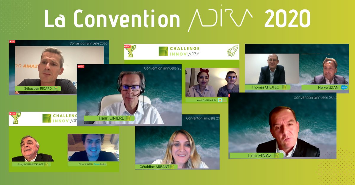 [𝗖𝗼𝗻𝘃𝗲𝗻𝘁𝗶𝗼𝗻 𝗔𝗗𝗜𝗥𝗔 𝟮𝟬𝟮𝟬] : le 16 novembre 2020 s'est déroulé notre Convention annuelle sur le thème "Innover pour exister !" en mode 100% virtuel avec des invités d'exception, le Challenge Innov'ADIRA... retour sur cette soirée unique : bit.ly/2KZeq4y