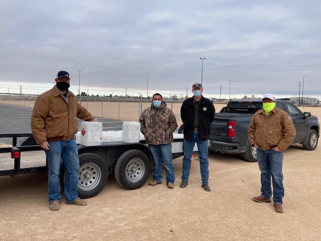 Yesterday we donated 250 gallons of hand sanitizer to the Midland County Emergency Management &amp; most of it will go to <a href="/Midland_ISD/">Midland ISD</a> 🙌 Proud to do our part to keep our community safe! #ParsleyProud