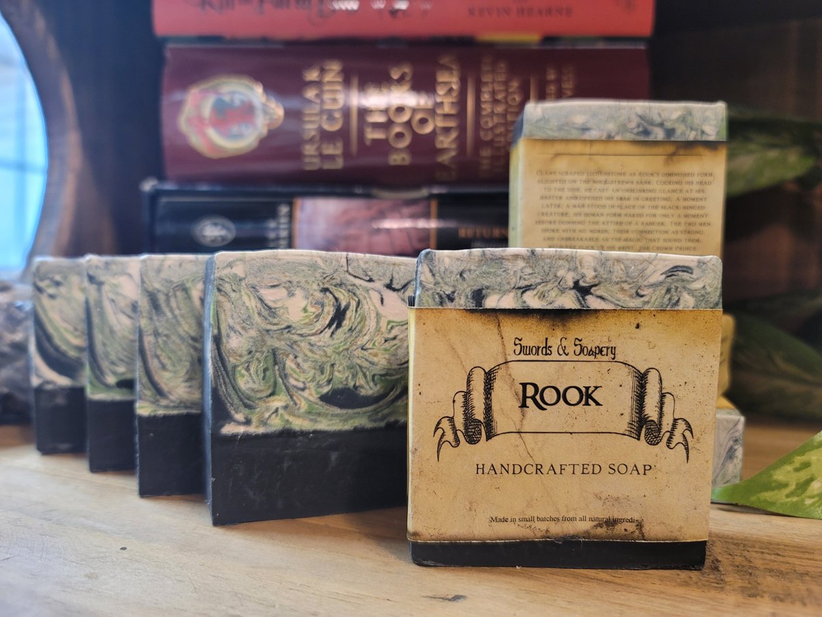 Excited to share the latest addition to my #etsy shop: Rook Birchwood Cypress Leather Artisan Bath Soap etsy.me/36Gi0Jh #handmade #wedding #babyshower #fairy #fantasy #aromatherapy #soap #swordsandsoapery #localokc #soap #soapmaking #soapcutting #soapmaker