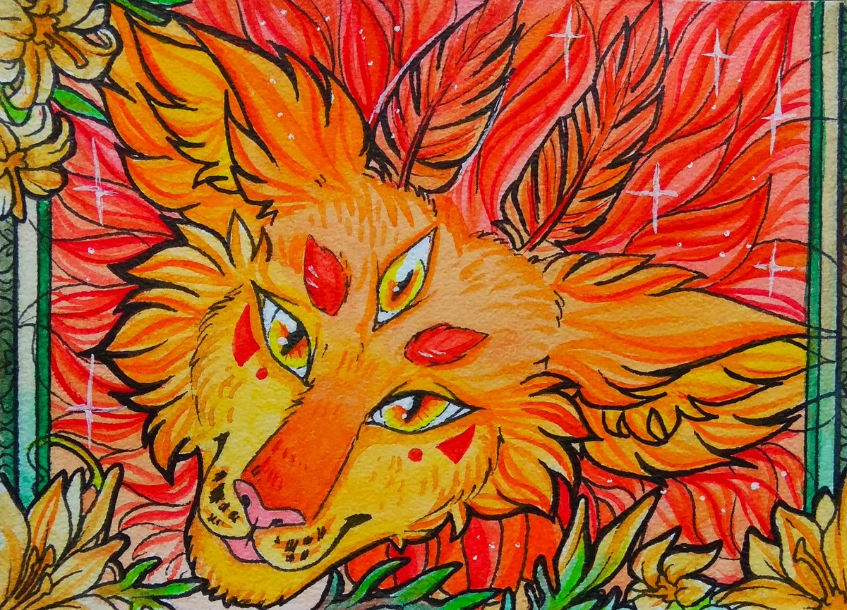 Kellee_Ke's tweet photo. ACEO for @MiriElzar 🍊
#aceo #watercolor https://t.co/YFmdMq7lDV