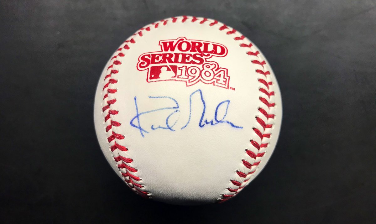 DETAuthentics's tweet image. #Giveaway - RETWEET &amp;amp; FOLLOW @DETAuthentics for a chance to win:

Kirk Gibson autographed 1984 World Series baseball! 

One winner will be picked at random on Sunday, 12/6/20. #DetroitRoots