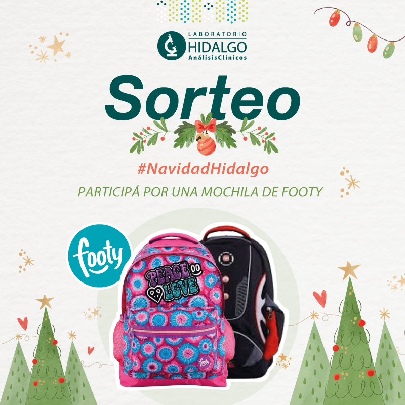 LabHidalgo's tweet image. Sorteo #NavidadHidalgo 🎄💚👉 Para participar por una mochila de @footyarg, ingresá a nuestra cuenta de Instagram y seguí los pasos de la publicación 🤩🎁

#Sorteo #SorteoNavidad #SorteoMochila #SorteoFooty #ComunidadHidalgo