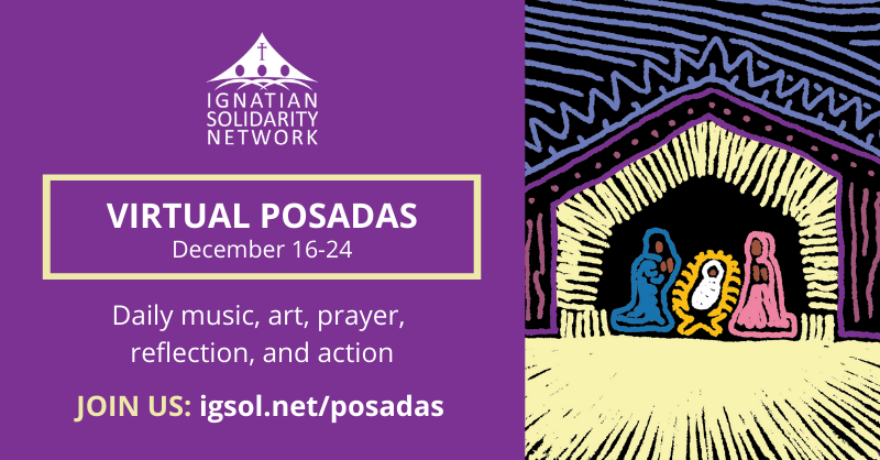 jrosenhauer's tweet image. From December 16-24 join Virtual #Posadas - a daily virtual experience of music, art, prayer, reflection, and action as we journey with the Holy Family and migrants at the U.S.-Mexico border in search of shelter and protection.
bit.ly/38SkOEA
