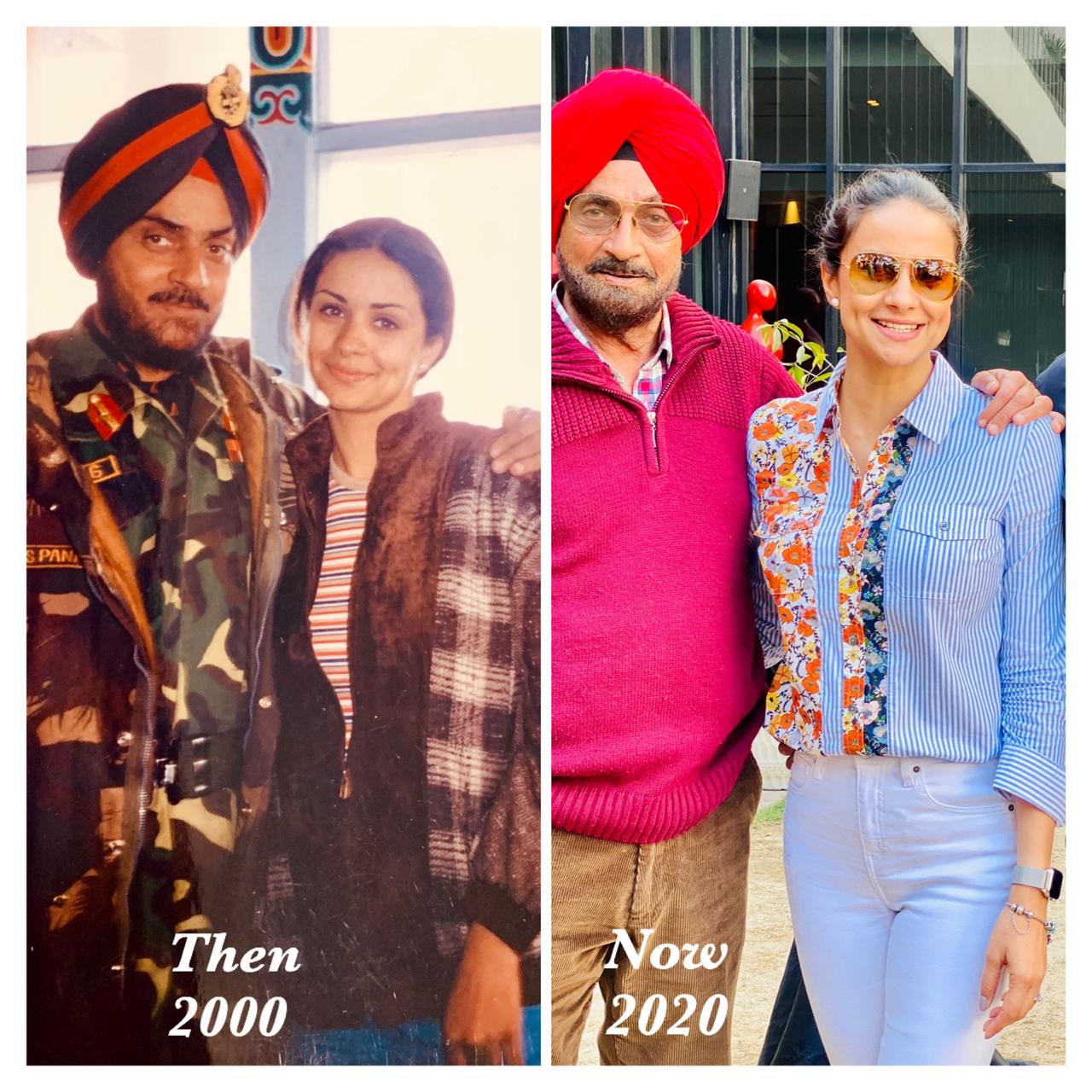 Gul Panag on Twitter: "Happy Birthday Papa!! @rwac48 ( Since we're doing the THEN and NOW thing) Everything I am today is because of you. Yes, your genes. But more so your