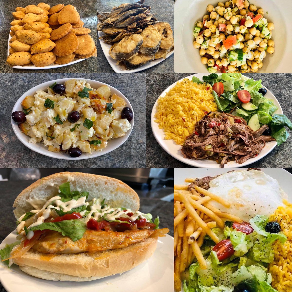 VienaDoCastelo's tweet photo. Lunch specials!! #kaleandpotatosoup #chickpeasalad #piripirichickensandwiches #pulledbeef #saffronrice #codcakes #bitoque #pasteisdebacalhau #rissois #bacalhaucomnatas #friedfish #vienadocastelo #inthekitchenwithana🇵🇹 #wpgeats #westendbiz https://t.co/VrP1Va8lx9