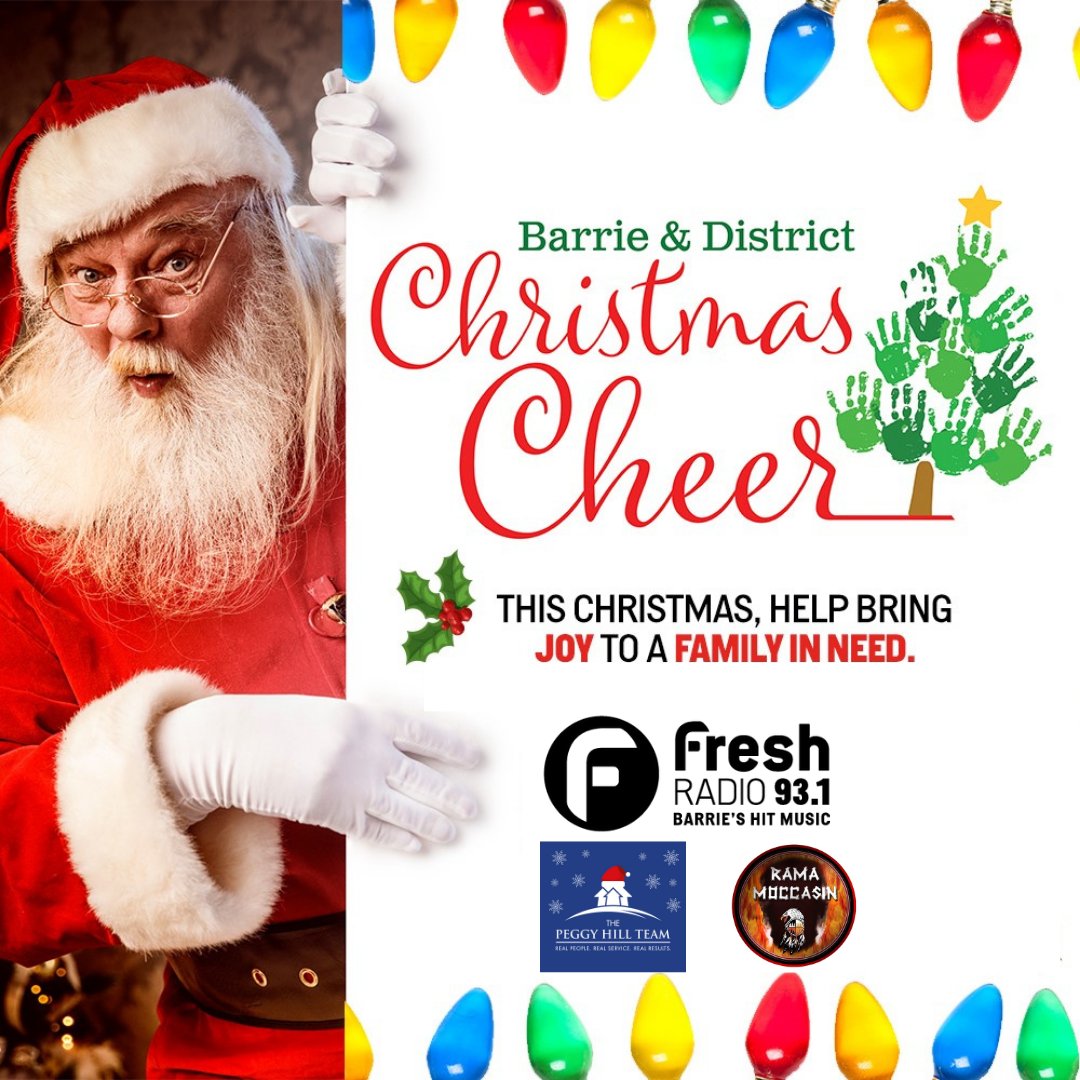fresh931's tweet photo. Help one of the 1,800 families in our community this holiday season by donating to @christmascheerbarrie today! Text the word "CHEER" to 30333! Proudly supported by Fresh 93.1, @PegHillRealtor and #ramamoccasinandsmoke!
#makingadifference #simcoecounty #textathon https://t.co/yVbe886jy6