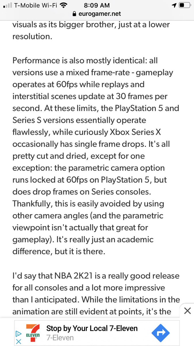 NoneYaBennis's tweet photo. @Puertorock77_ @JayDubcity16 peep this fresh off the press with DF. NBA 2k21 is yet ANOTHER W for PS5. Shit is just outa hand now. Glad I made the right purchase. Seems like every 3rd party title is another victory for PS5 #WorldsMostPowerfulConsole #PS5 #XboxSeriesX https://t.co/KAcbM49FRP