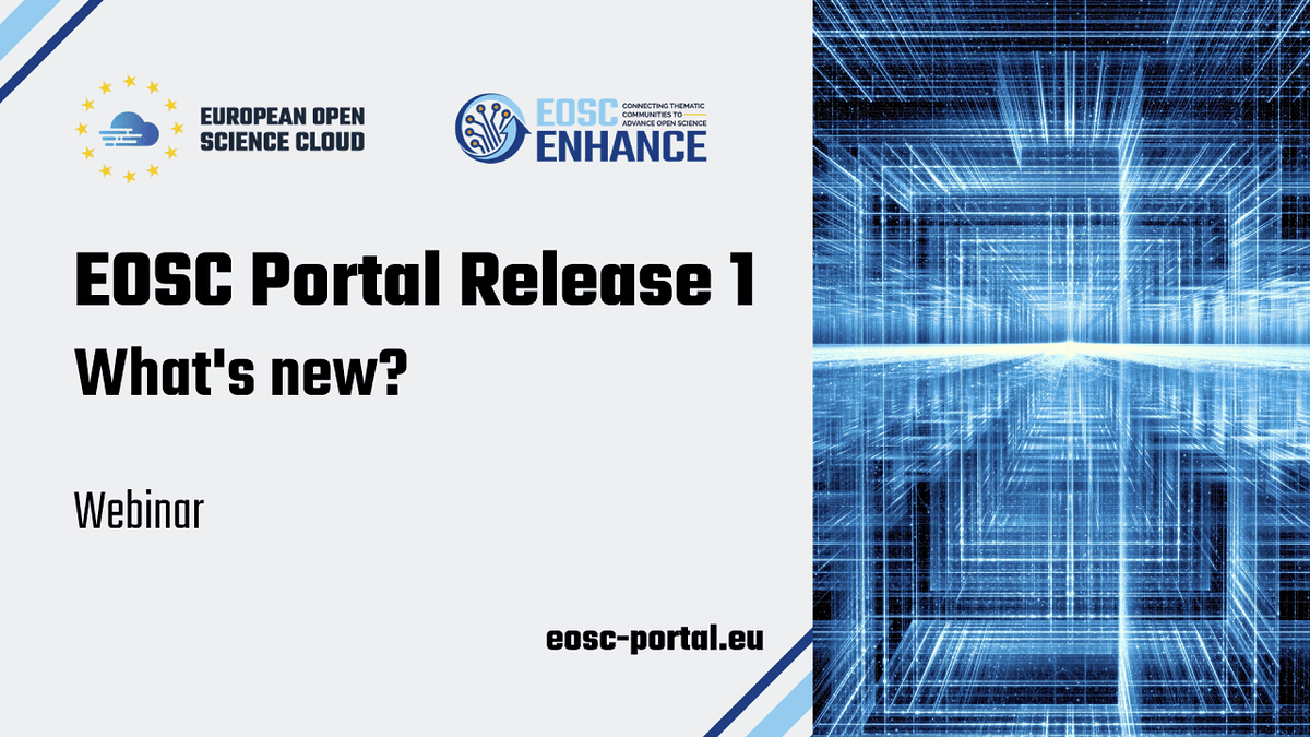 EOSC Portal (@eoscportal) on Twitter photo Have you missed the overview of all the new functionalities of the #EOSC Portal during the #EOSCEnhance <a href="/EfisCentre/">EFIS Centre</a> <a href="/uoaofficial/">University of Athens</a> JNPartners <a href="/Cyfronet/">ACK Cyfronet AGH</a> webinar? Take a look at the slides and recording of the event. Read More:
eosc-portal.eu/events/eosc-en… Have you missed the overview of all the new functionalities of the #EOSC Portal during the #EOSCEnhance <a href="/EfisCentre/">EFIS Centre</a> <a href="/uoaofficial/">University of Athens</a> JNPartners <a href="/Cyfronet/">ACK Cyfronet AGH</a> webinar? Take a look at the slides and recording of the event. Read More:
eosc-portal.eu/events/eosc-en…