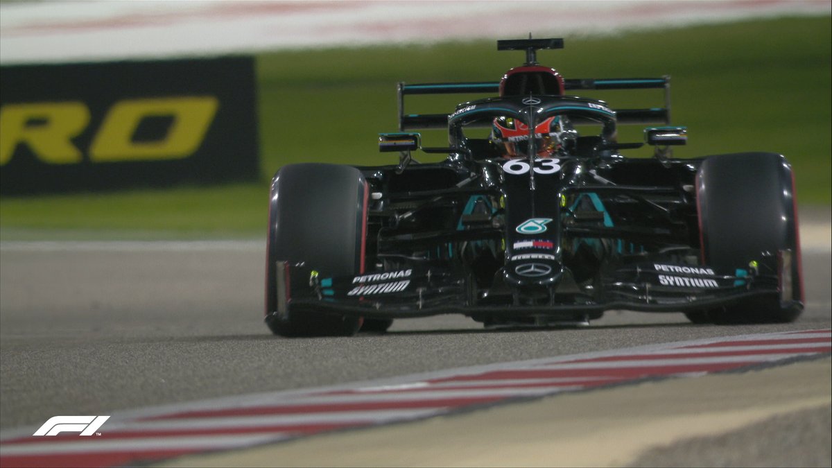 P1 - GEORGE RUSSELL

He posts a 55.030 to move to the top of the time sheets in first practice 🚀

#SakhirGP 🇧🇭 #F1