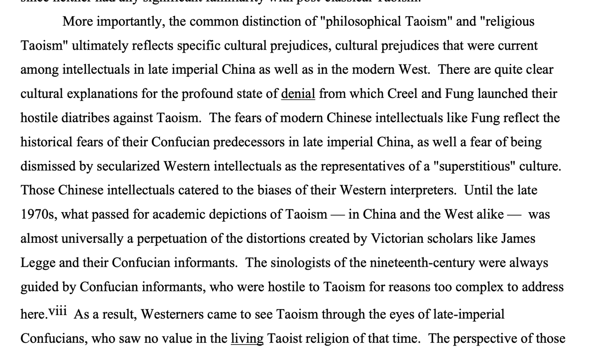 if you want a really incisive criticism of western scholarship on daoism, this article may be interesting  https://web.archive.org/web/20070102000401/http://kirkland.myweb.uga.edu/rk/pdf/pubs/pres/TENN97.pdf Choice quotes are exerpted below: