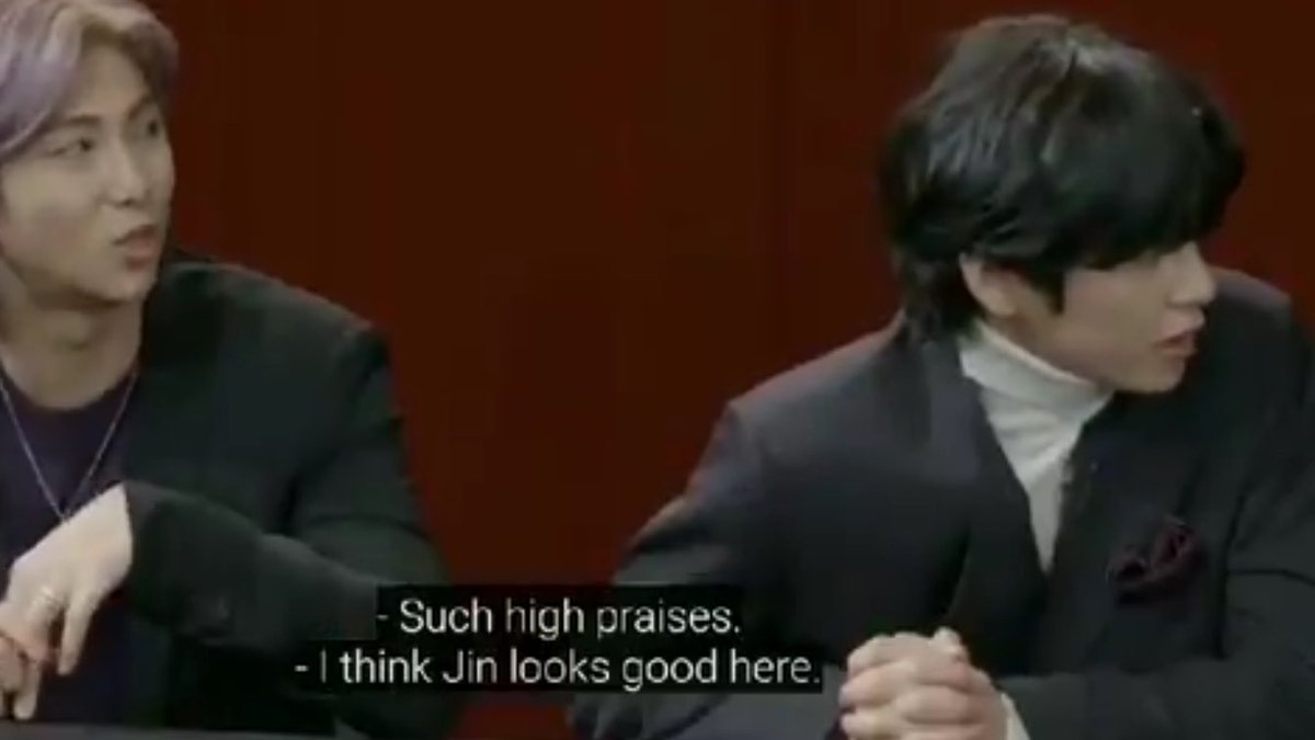 he never leaves a chance to tell jin how beautiful he is