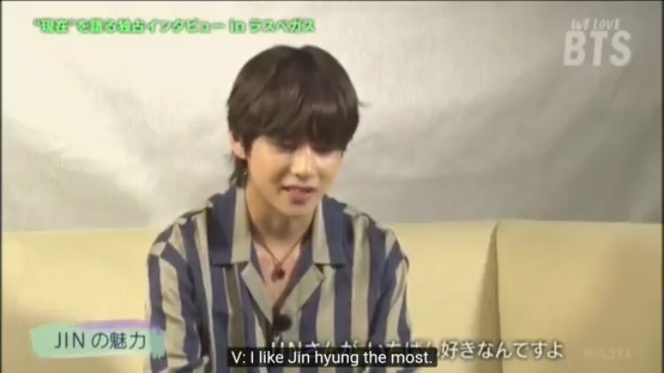 “I like jin hyung the most” 
