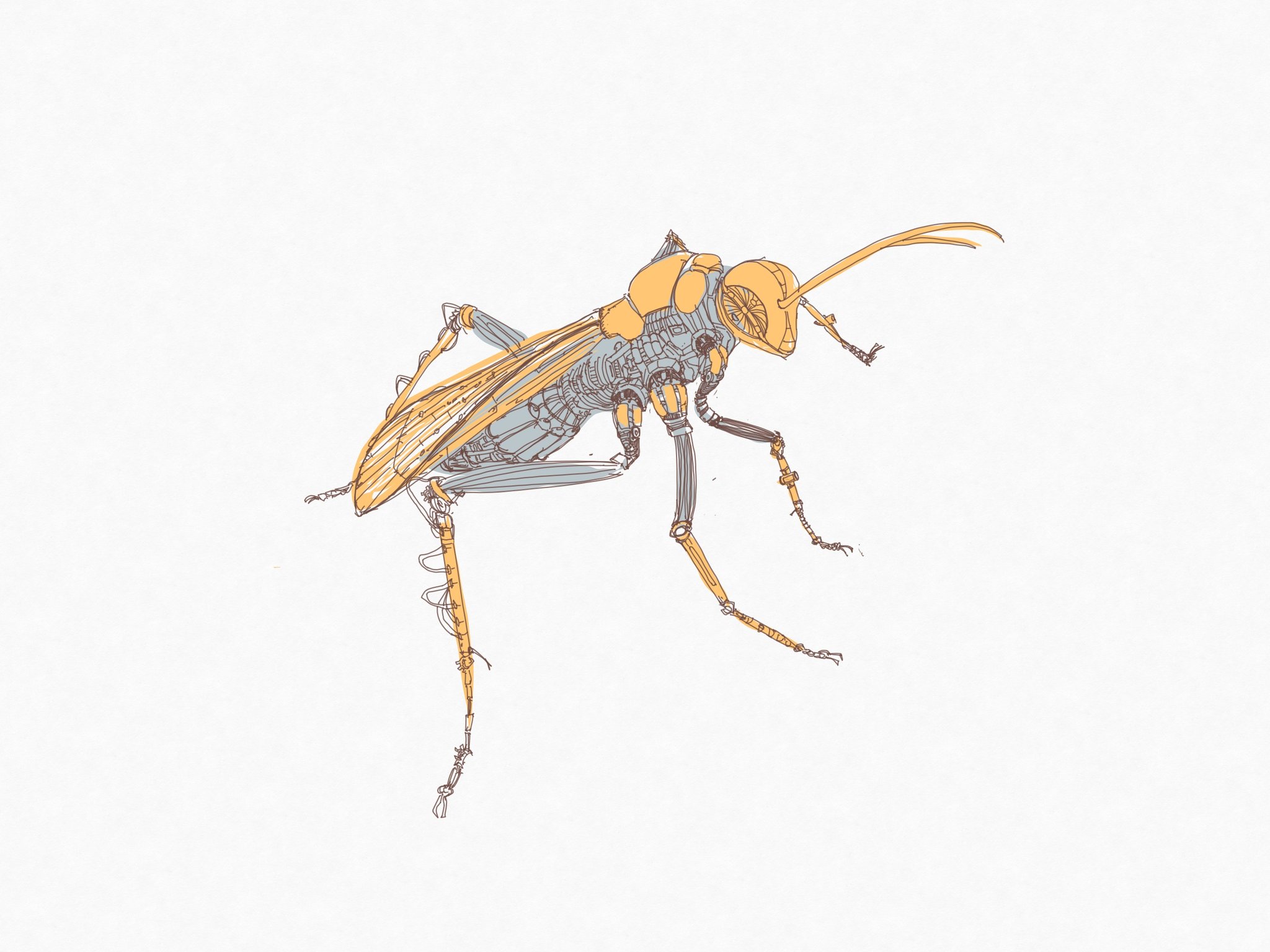 モシャッキー 狩人バチ メカベッコウ 群れない蜂かっこいい イラスト Illustration Art 線画 ロボット 蜂 昆虫 昆虫すごいぜ 冬の創作クラスタフォロー祭り モシャッキー 狩人バチ メカベッコウ 群れない蜂かっこいい イラスト Illustration Art 線画 ロボット 蜂 昆虫 昆虫すごいぜ 冬の創作クラスタフォロー祭り